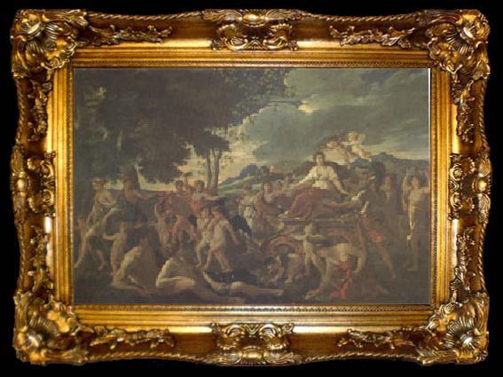 framed  Nicolas Poussin The Triumph of Flor (mk05), ta009-2